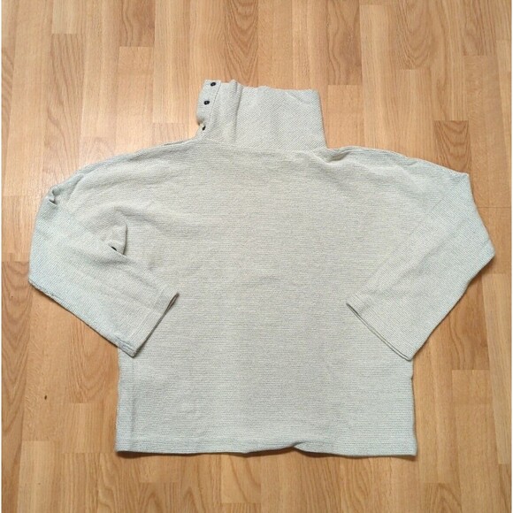 Zara Trafaluc Sweater Sweatshirt Womens Small Long Sleeve Knit Button Neck - Picture 10 of 10